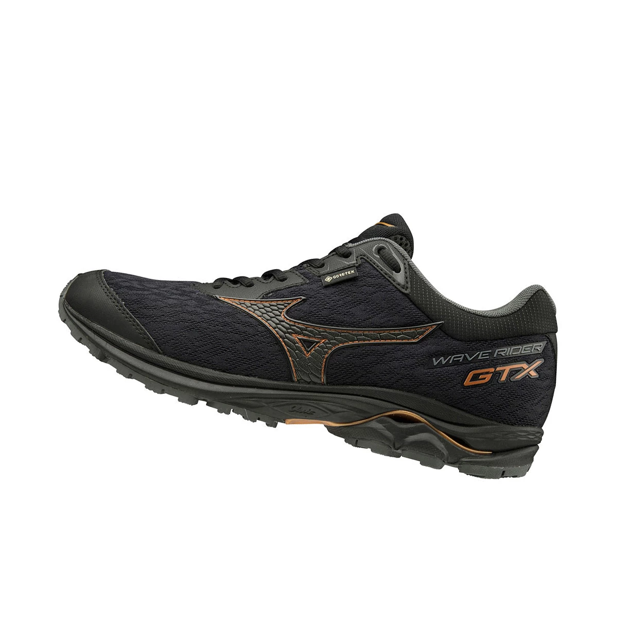 Zapatillas De Trail Running Mizuno Wave Rider Gtx Hombre Negras | 60574-AOPR