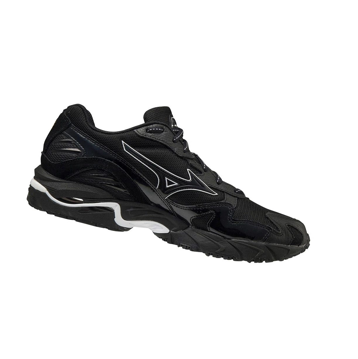 Zapatillas Mizuno Wave Rider 10 Kuro Hombre Negras | 68104-QUZC