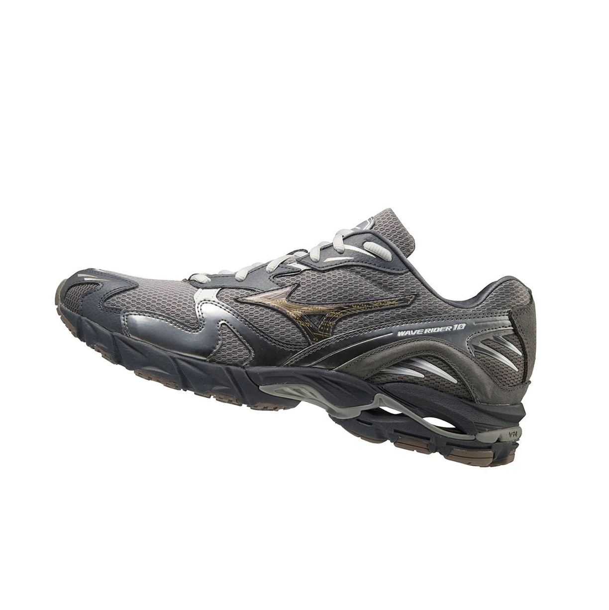 Zapatillas Mizuno Wave Rider 10 Mujer Gris | 63297-DQIB