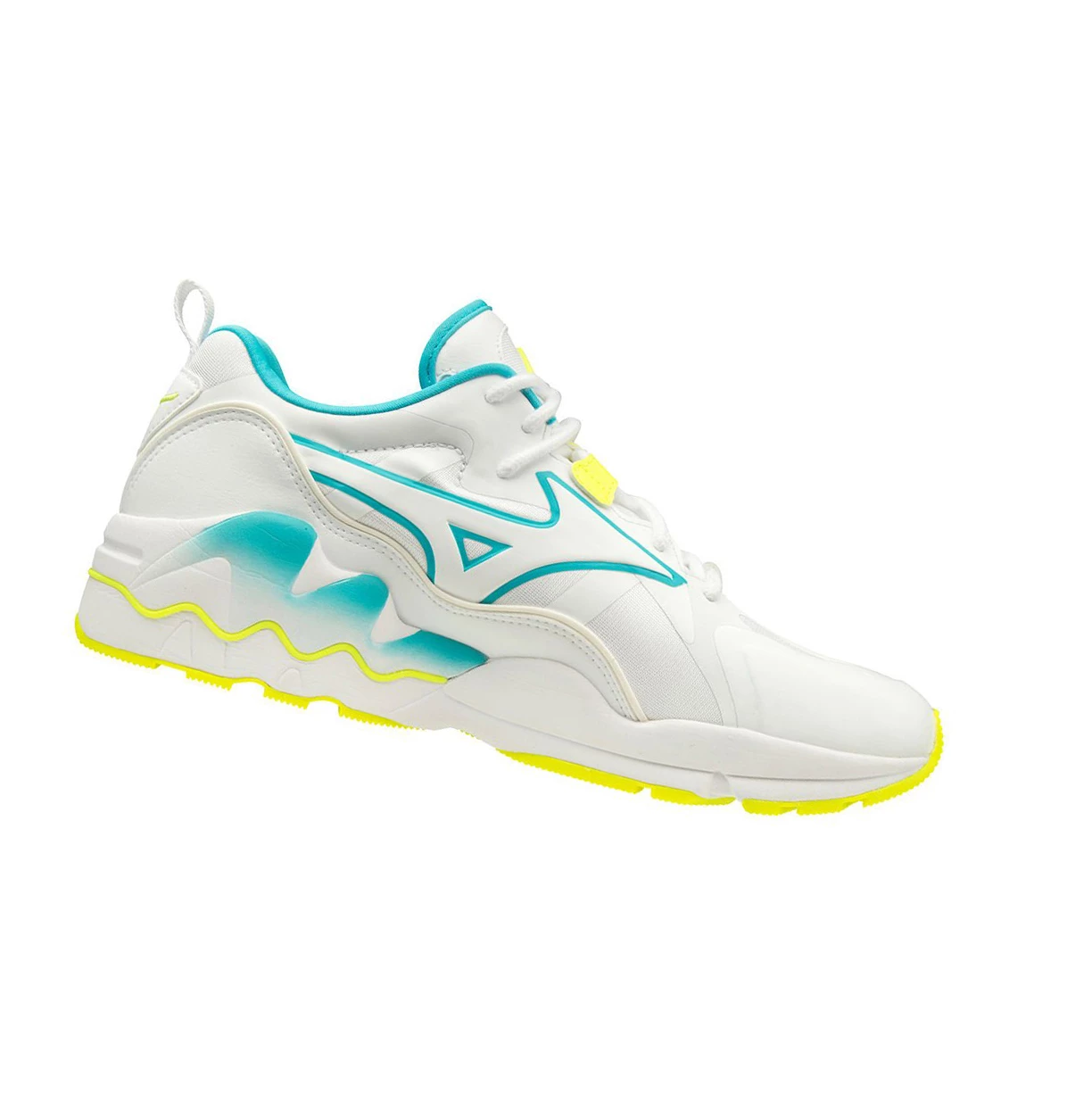 Zapatillas Mizuno Wave Rider 1 Shape Of Time Mujer White/Yellow | 69071-HJGW