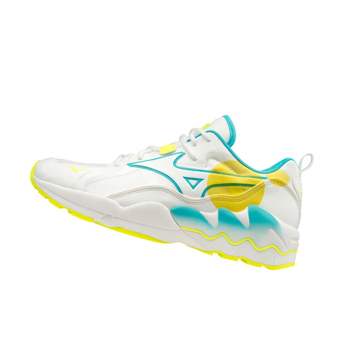 Zapatillas Mizuno Wave Rider 1 Shape Of Time Mujer White/Yellow | 69071-HJGW