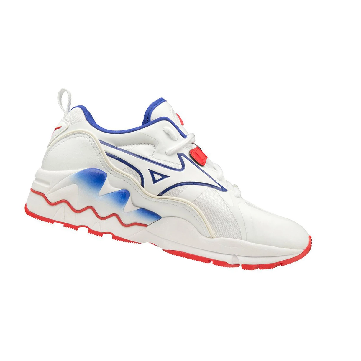 Zapatillas Mizuno Wave Rider 1 Shape Of Time Mujer White/Red | 86709-UTPS