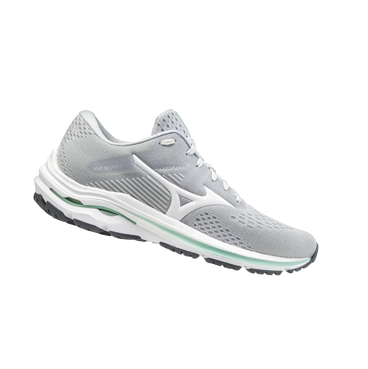 Zapatillas Running Mizuno Wave Inspire 17 D (Anchos) Mujer Grey/White | 08136-HDBZ