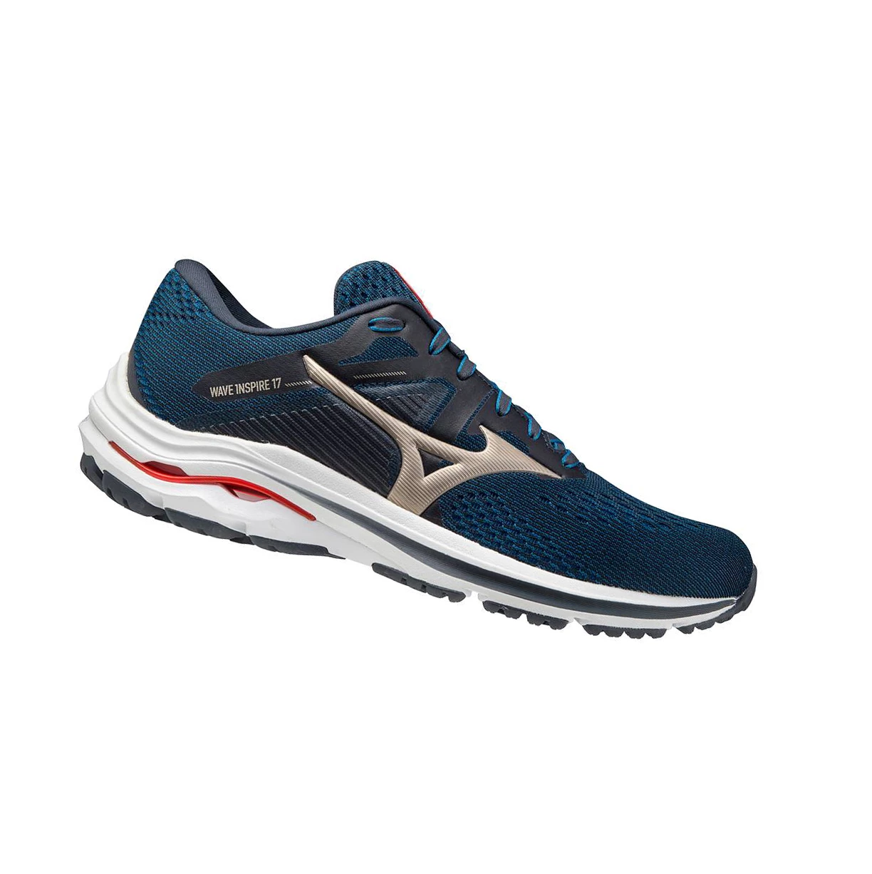 Zapatillas Running Mizuno Wave Inspire 17 Hombre Azul Marino | 73856-NXZF