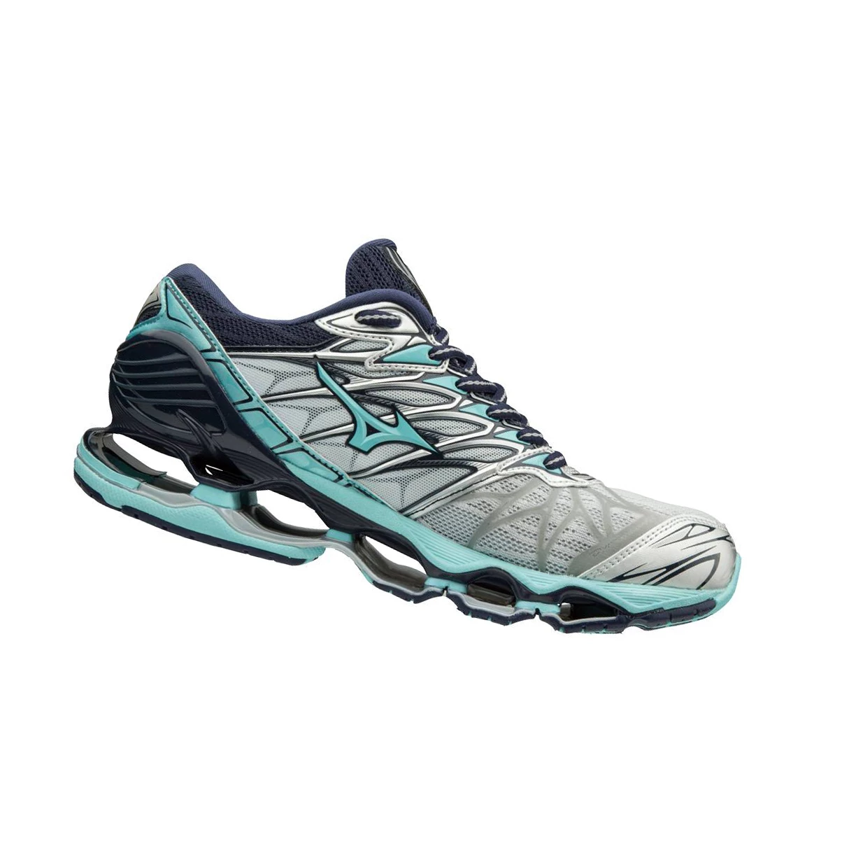 Zapatillas Running Mizuno Wave Prophecy 7 Mujer Turquesa Gris | 06318-MFZQ