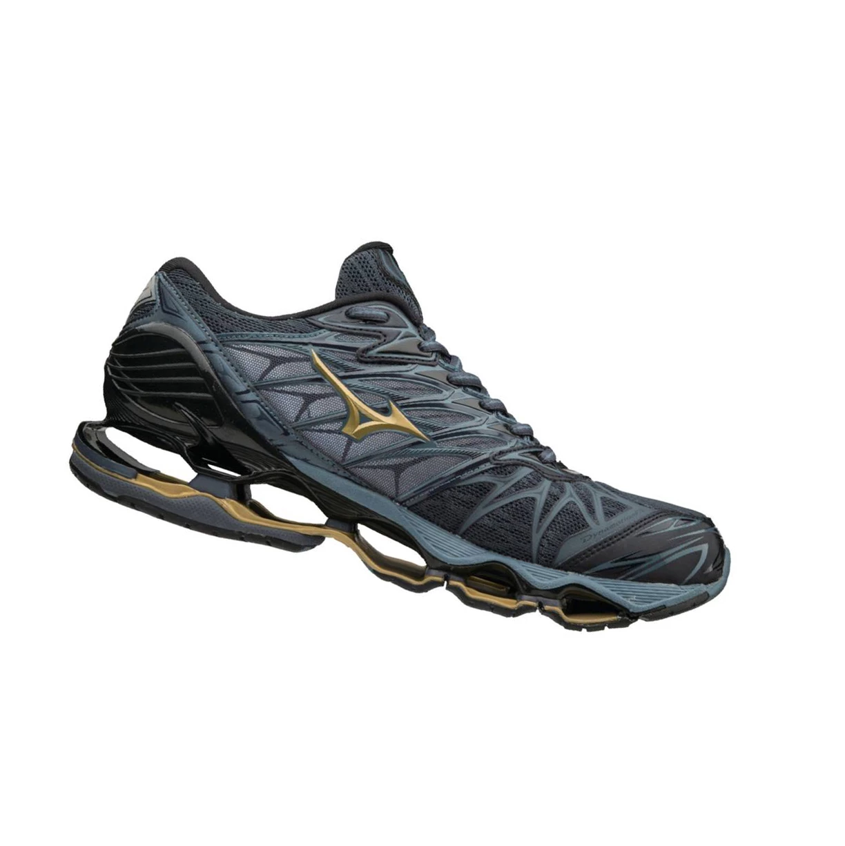 Zapatillas Running Mizuno Wave Prophecy 7 Hombre Black/Blue | 31980-AQDG