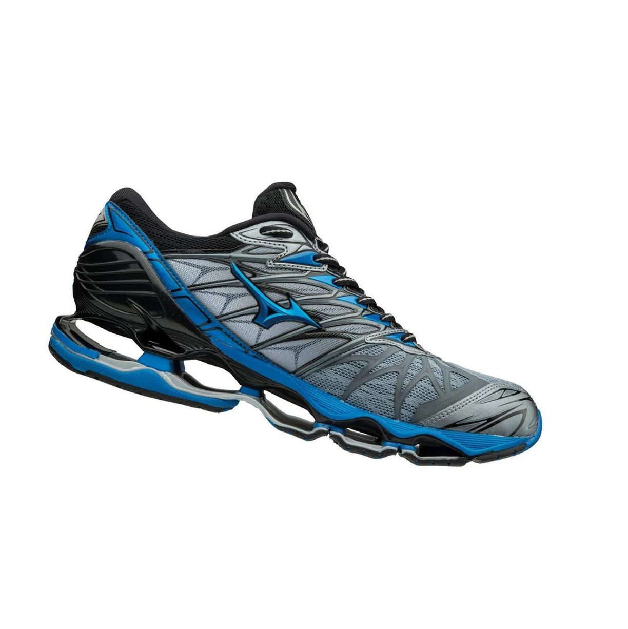 Zapatillas Running Mizuno Wave Prophecy 7 Hombre Black/Silver | 76813-NMJO