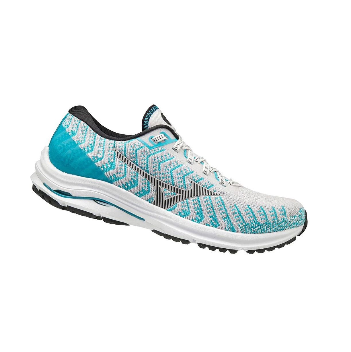 Zapatillas Running Mizuno Wave Rider 24 Waveknitﾙ D (Anchos) Mujer White/Blue | 12430-HCLI