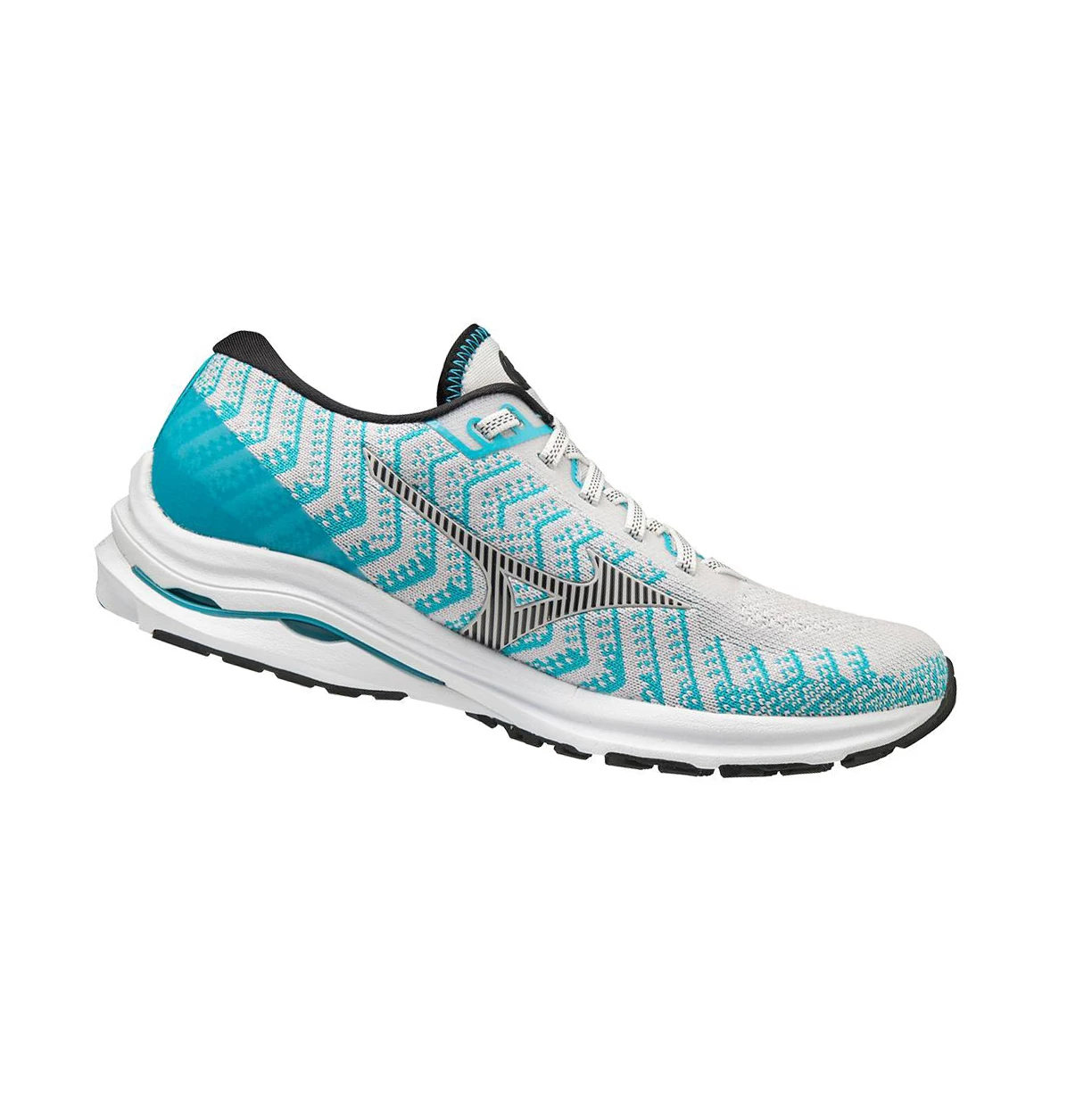 Zapatillas Running Mizuno Wave Rider 24 Waveknitﾙ Mujer White/Blue | 48026-GQPN