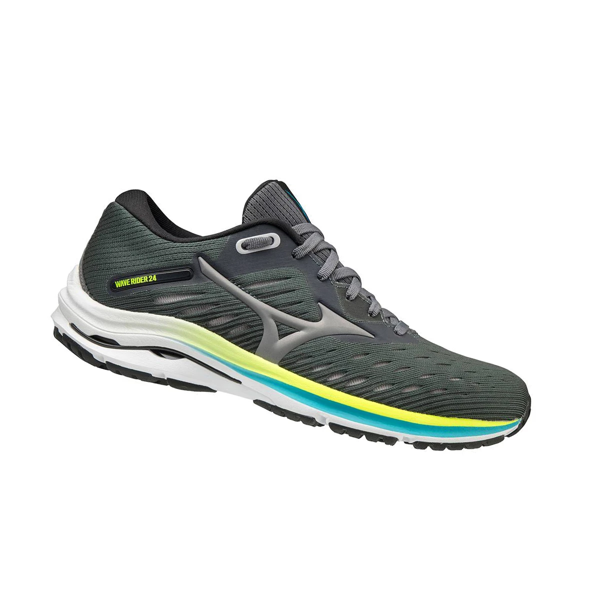 Zapatillas Running Mizuno Wave Rider 24 D (Anchos) Mujer Verde Oscuro | 89307-EKND