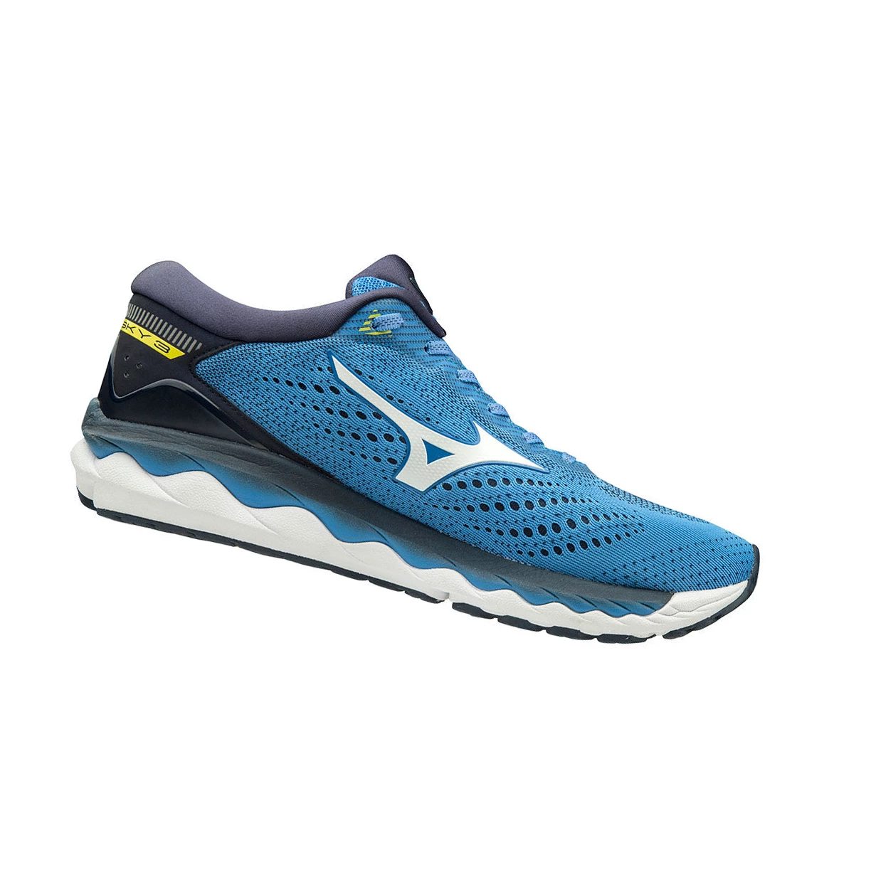 Zapatillas Running Mizuno Wave Sky 3 Hombre Blue/White/Yellow | 87654-JRTK