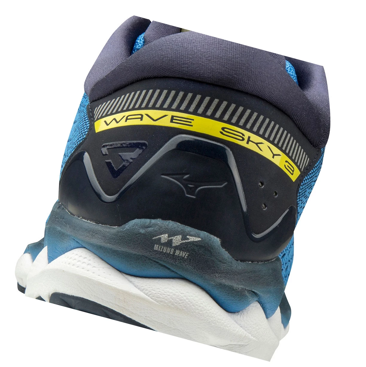 Zapatillas Running Mizuno Wave Sky 3 Hombre Blue/White/Yellow | 87654-JRTK