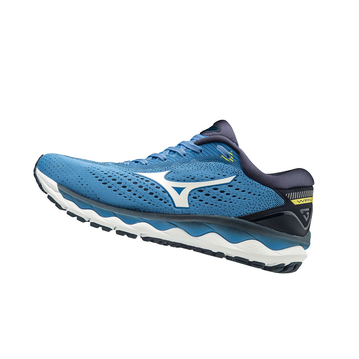 Zapatillas Running Mizuno Wave Sky 3 Hombre Blue/White/Yellow | 87654-JRTK