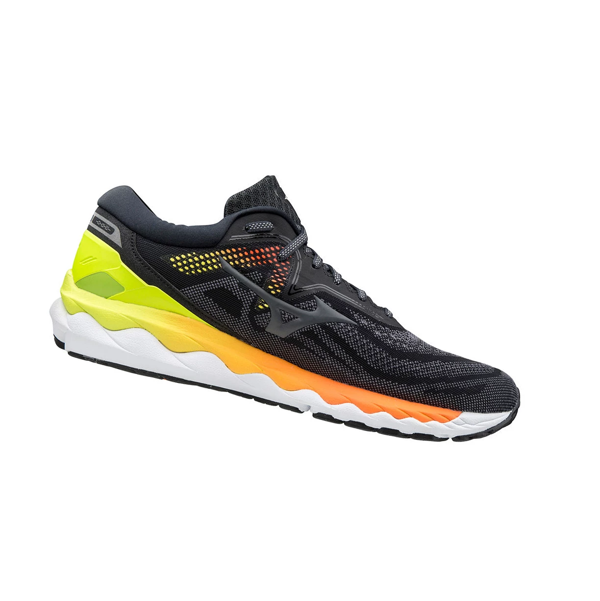 Zapatillas Running Mizuno Wave Sky 4 Hombre Grey/Yellow | 35861-OQGE