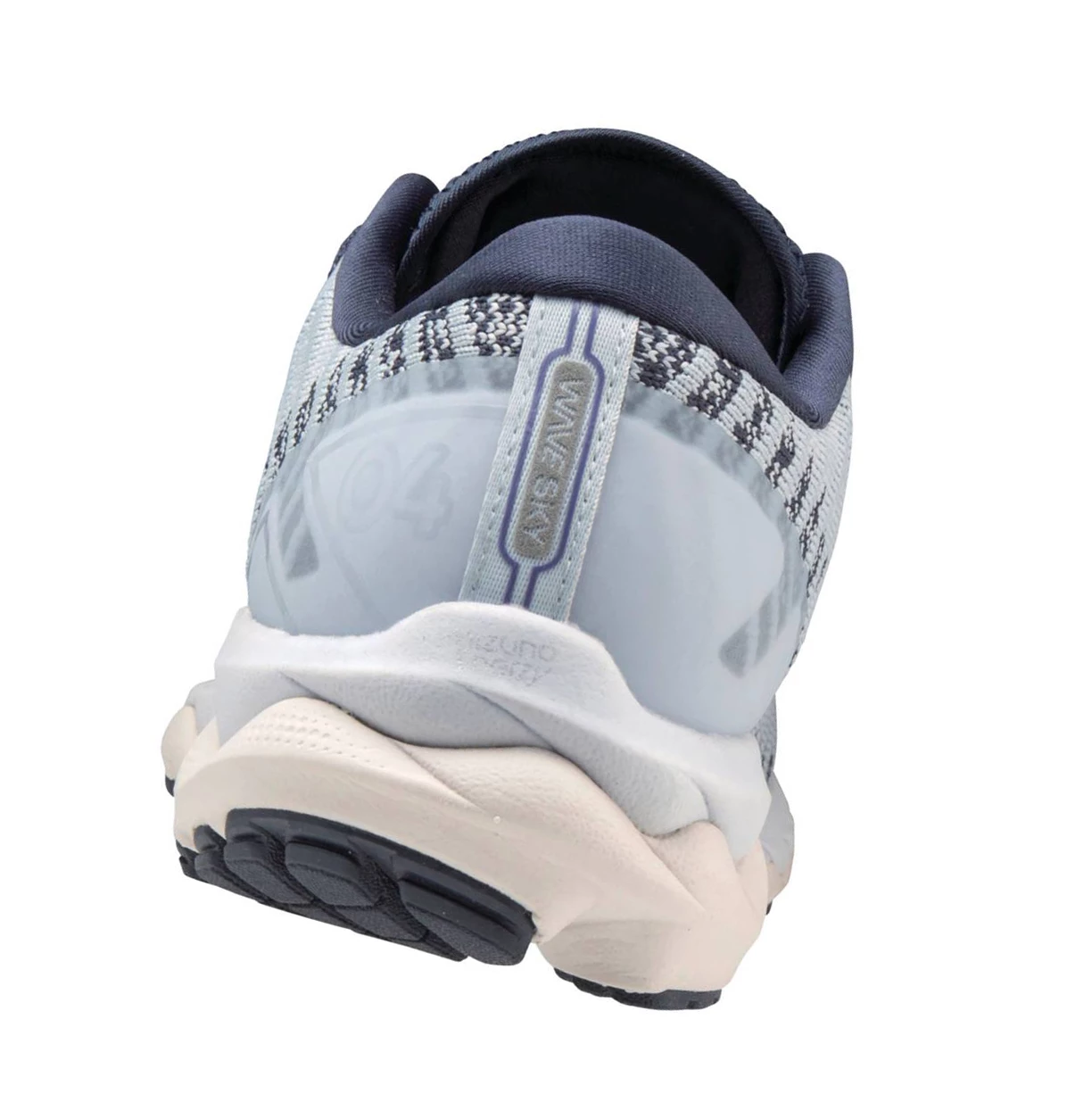 Zapatillas Running Mizuno Wave Sky 4 Waveknitﾙ Mujer White/Navy | 81230-XODB