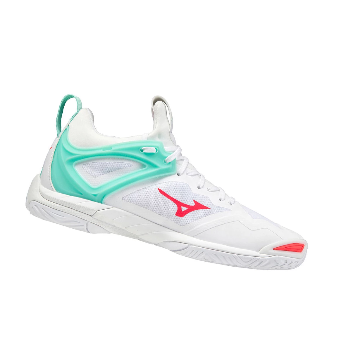 Zapatillas de Balonmano Mizuno Wave Mirage 3 Mujer White/Coral | 67925-GKFL