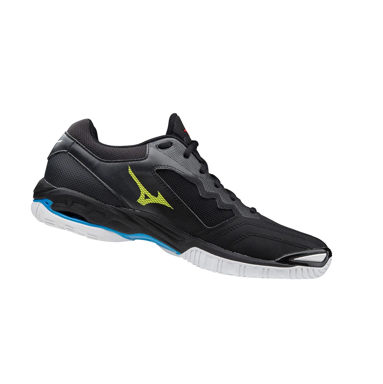 Zapatillas de Balonmano Mizuno Wave Phantom 2 Hombre Black/White/Blue | 14752-QGXN