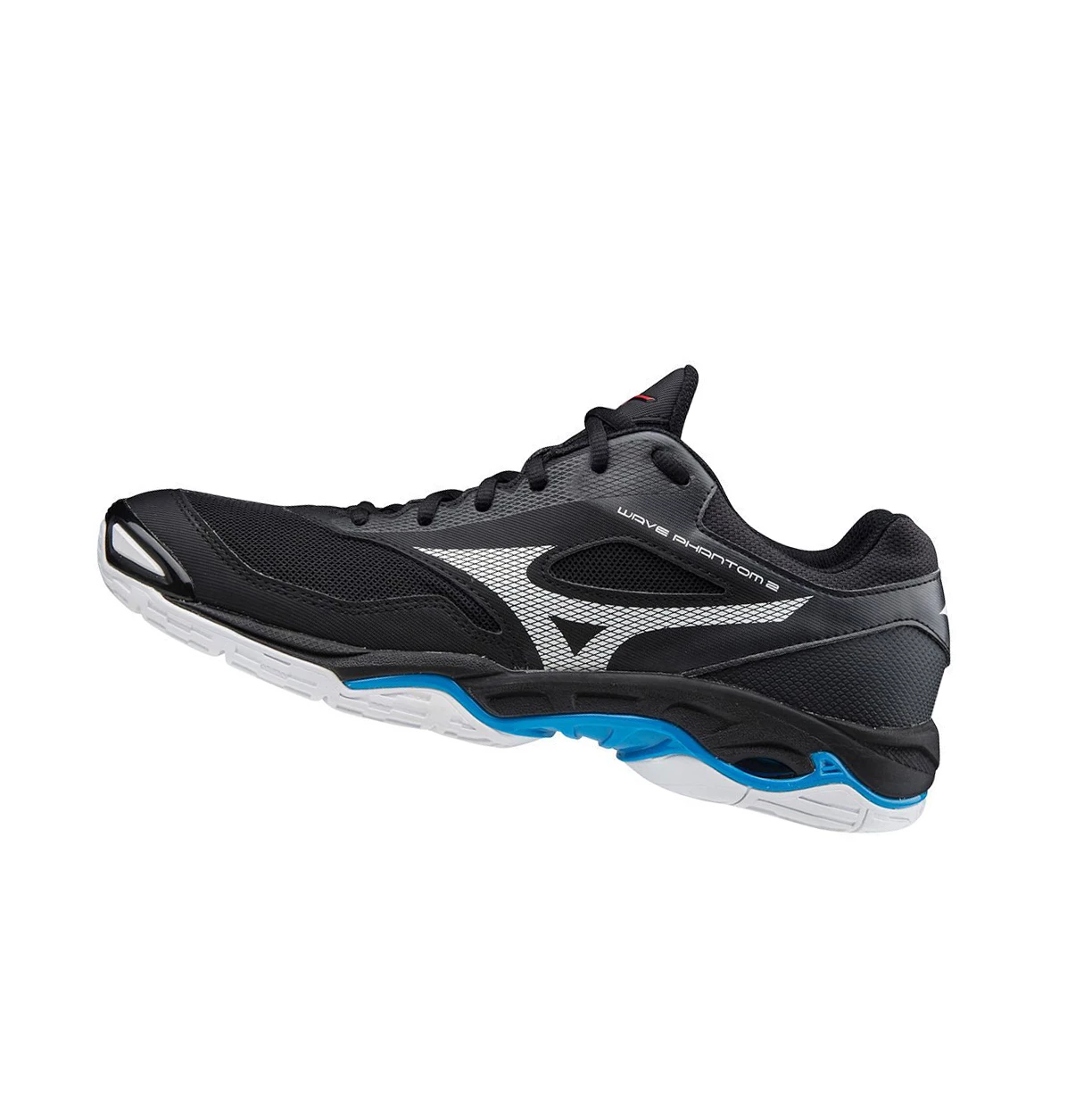 Zapatillas de Balonmano Mizuno Wave Phantom 2 Mujer Black/White/Blue | 29748-XFES