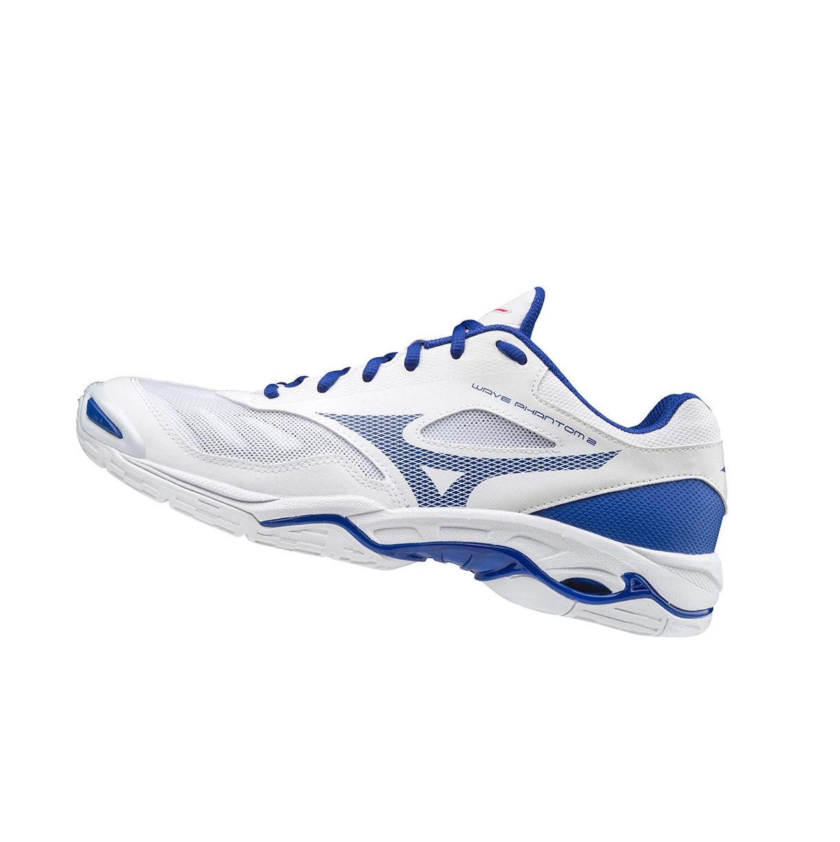 Zapatillas de Balonmano Mizuno Wave Phantom 2 Hombre White/Blue/Pink | 68971-KWZJ