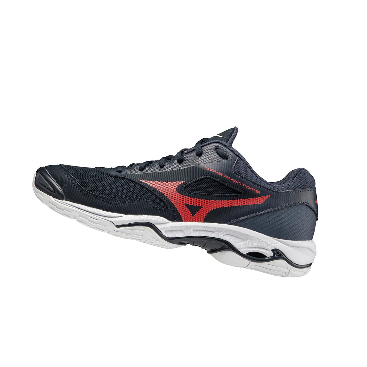 Zapatillas de Balonmano Mizuno Wave Phantom 2 Mujer Navy/Red/Black | 74813-ETKQ