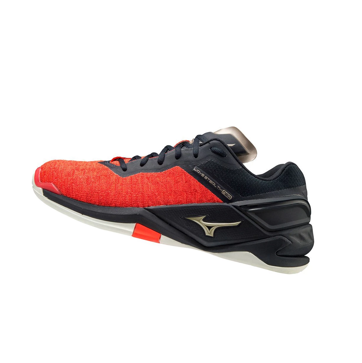 Zapatillas de Balonmano Mizuno Wave Stealth Neo Mujer Black/Orange/Gold | 50967-ZEOL