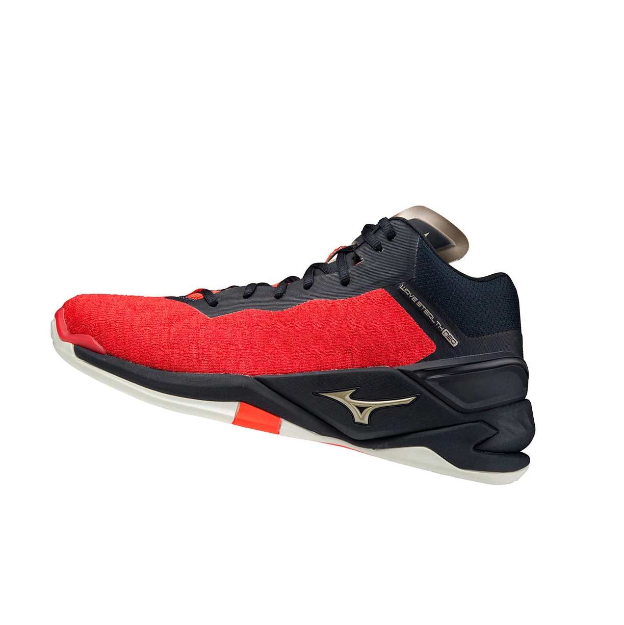 Zapatillas de Balonmano Mizuno Wave Stealth Neo Mid Hombre Black/Red/Gold | 60931-TBDW