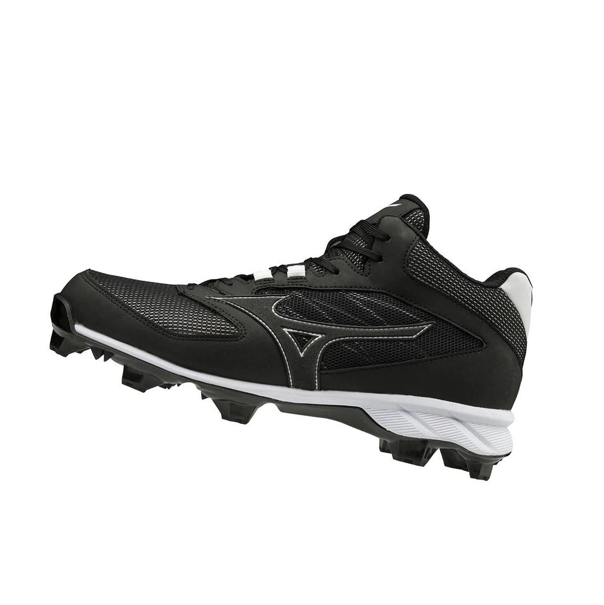 Zapatillas de Beisbol Mizuno 9-spike Advanced Dominant Tpu Mid Molded Hombre Black/White | 14750-BQRN