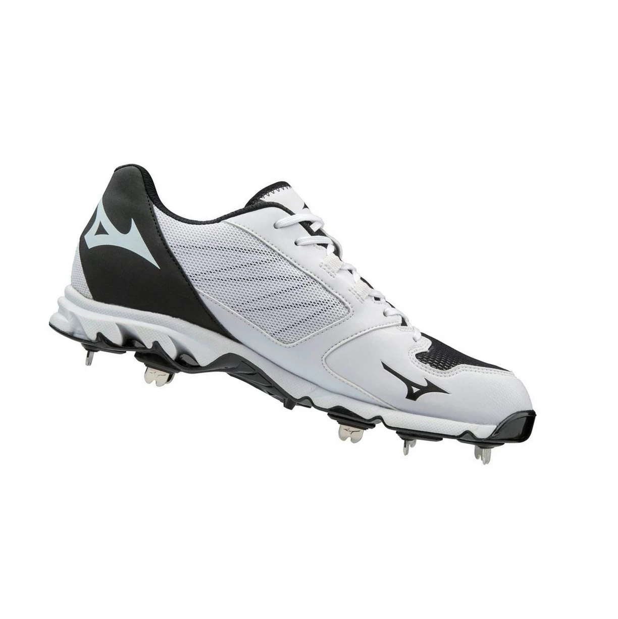 Zapatillas de Beisbol Mizuno 9-spike Dominant 2 Low Metal Hombre White/Black | 63109-RHSO