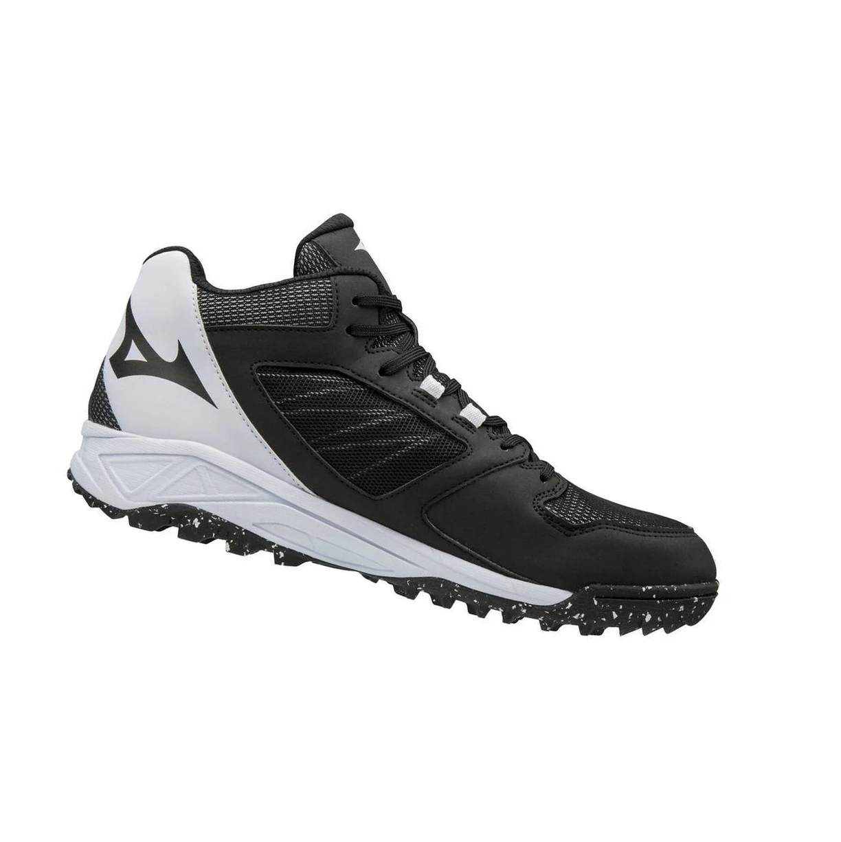 Zapatillas de Beisbol Mizuno Dominant All Surface Mid Turf Hombre Black/White | 50346-CVHL