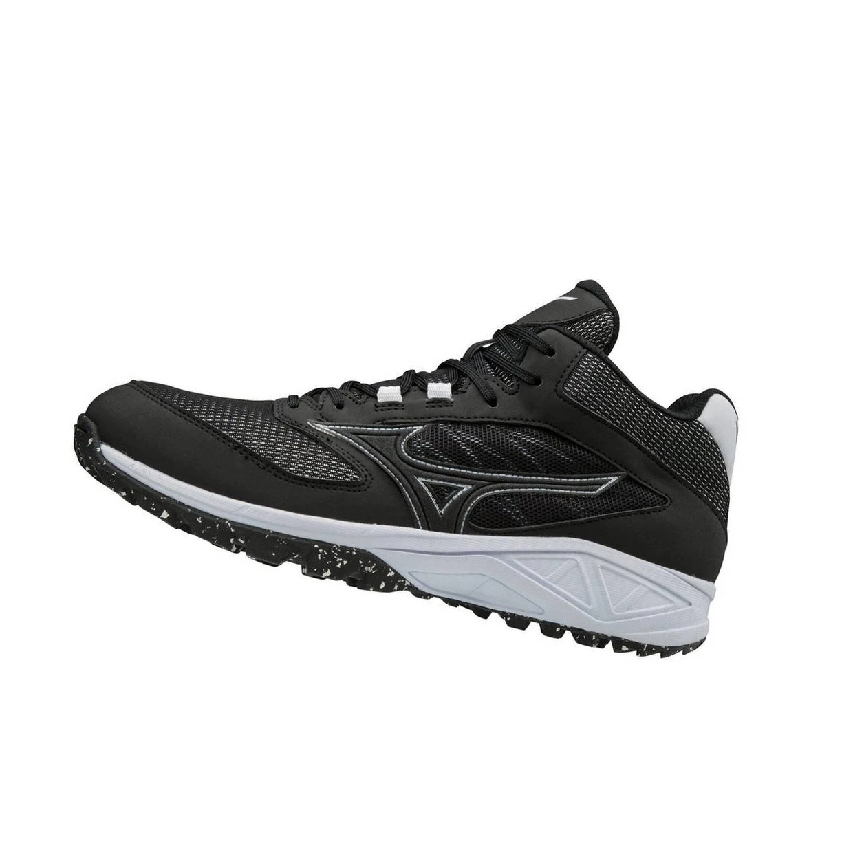 Zapatillas de Beisbol Mizuno Dominant All Surface Mid Turf Hombre Black/White | 50346-CVHL