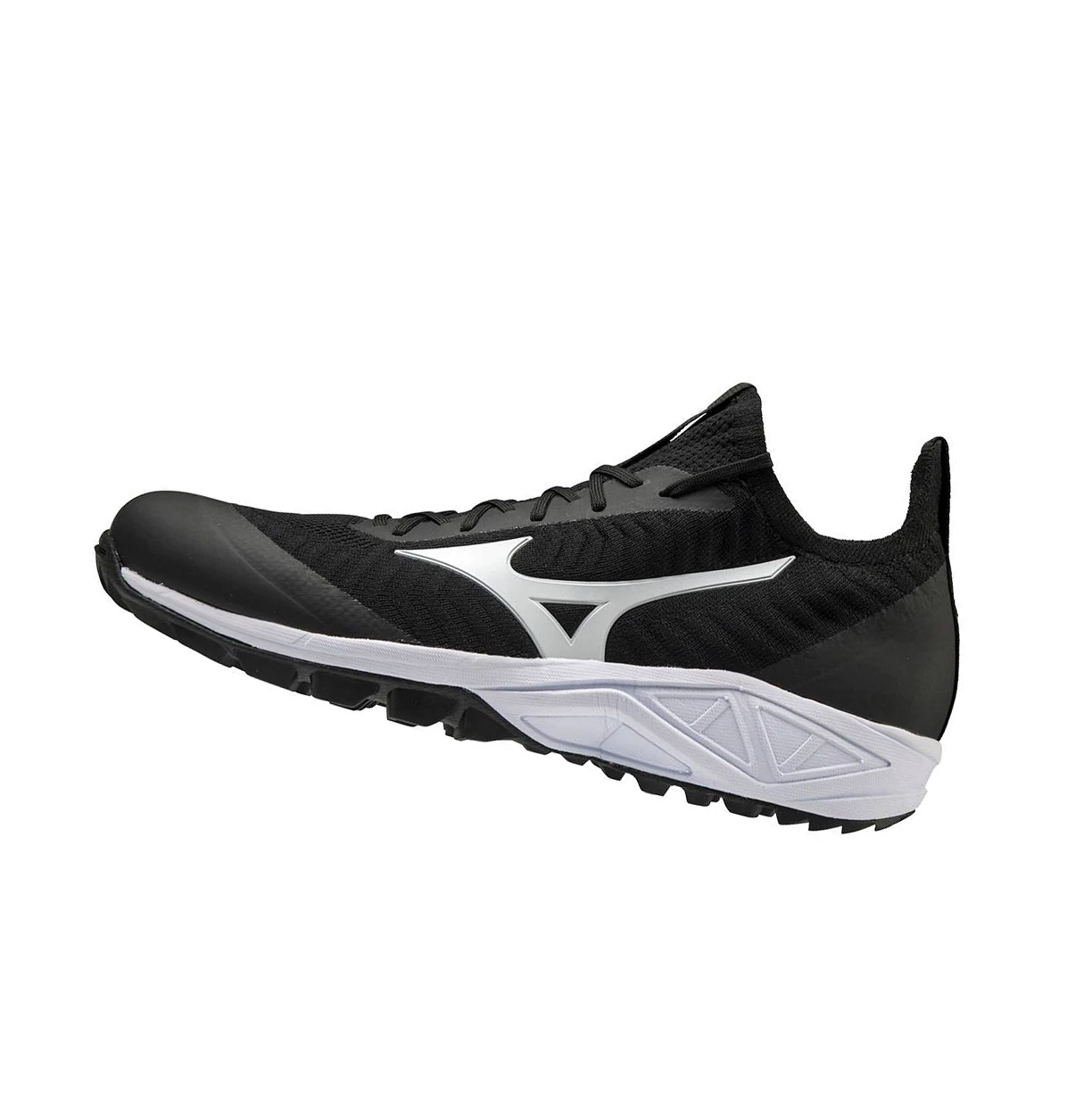 Zapatillas de Beisbol Mizuno Dominant As Knit All Surface Low Turf Hombre Black/White | 36512-ZXMS