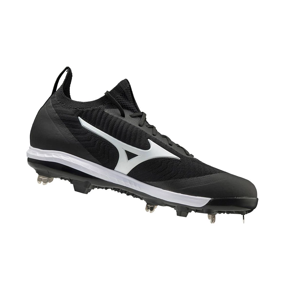 Zapatillas de Beisbol Mizuno Dominant Knit Metal Hombre Black/White | 48305-CXWG