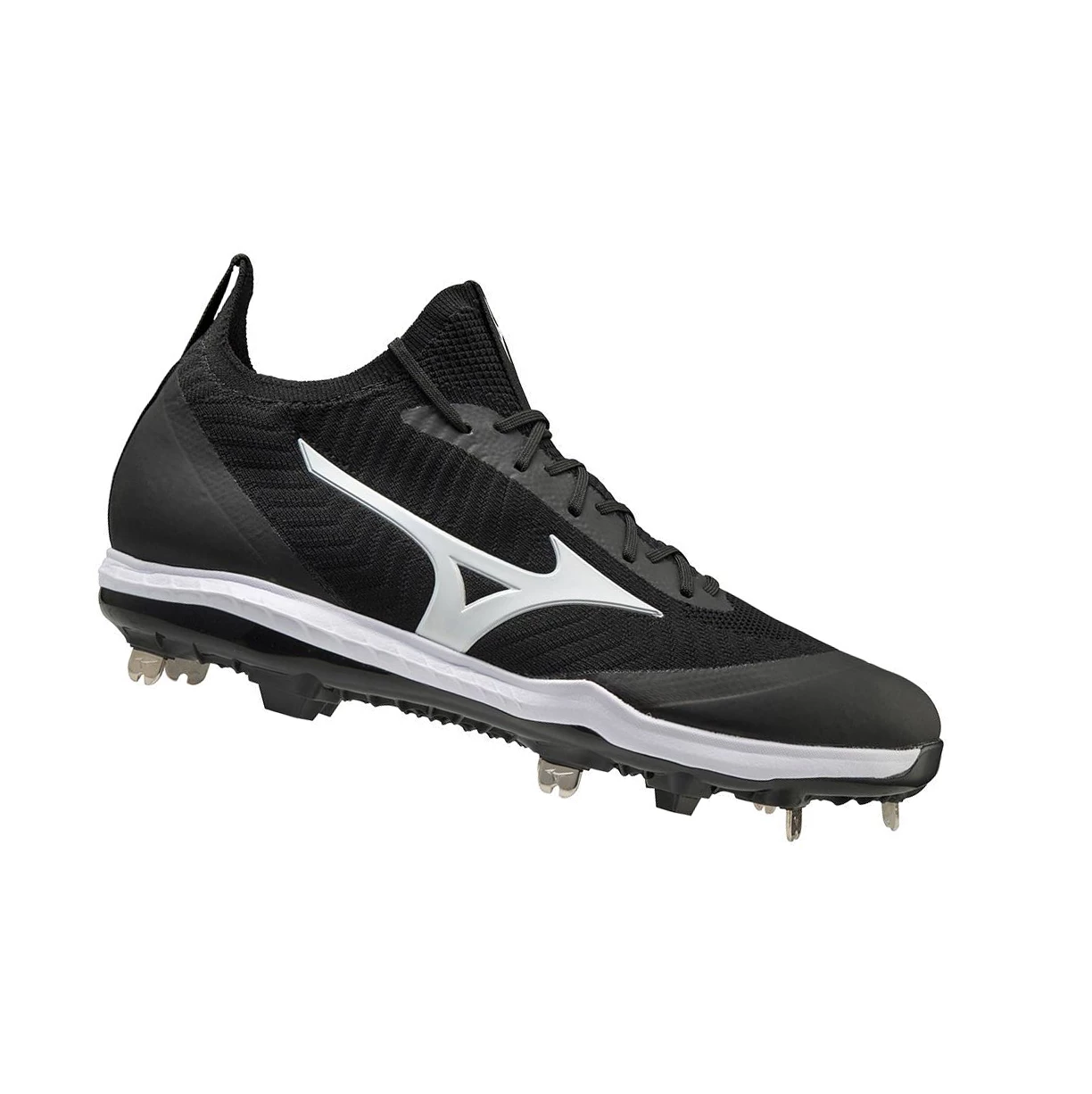 Zapatillas de Beisbol Mizuno Dominant Knit Metal Hombre Black/White | 48305-CXWG