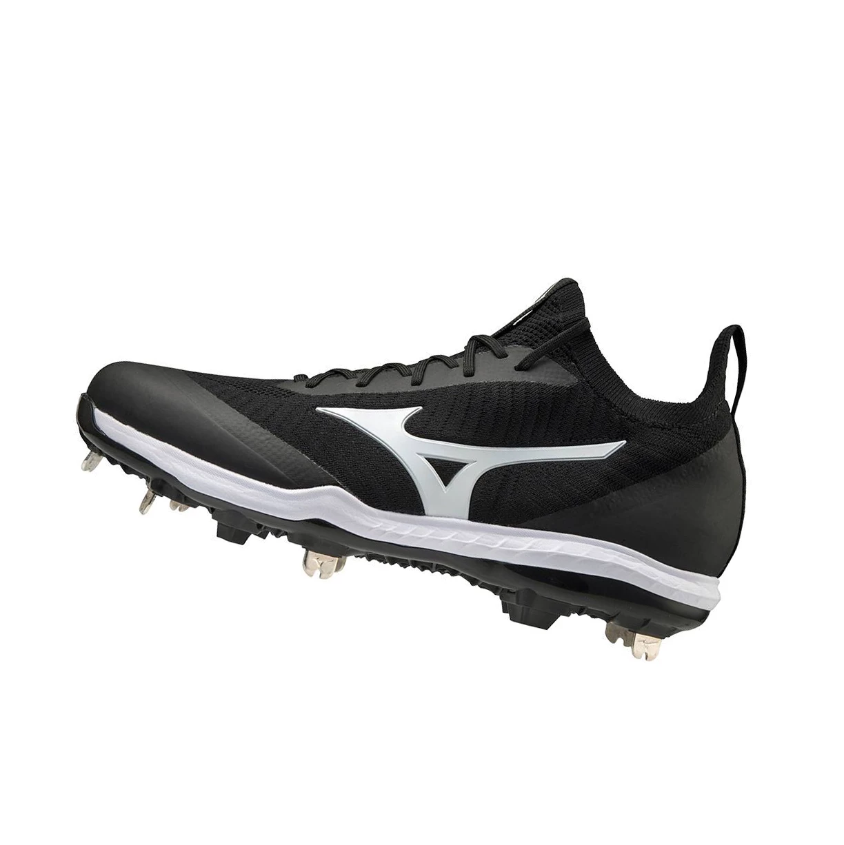 Zapatillas de Beisbol Mizuno Dominant Knit Metal Hombre Black/White | 48305-CXWG