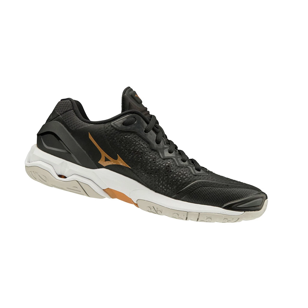 Zapatillas de Netball Mizuno Wave Stealth V Nb Mujer Black/White | 72408-QWZI