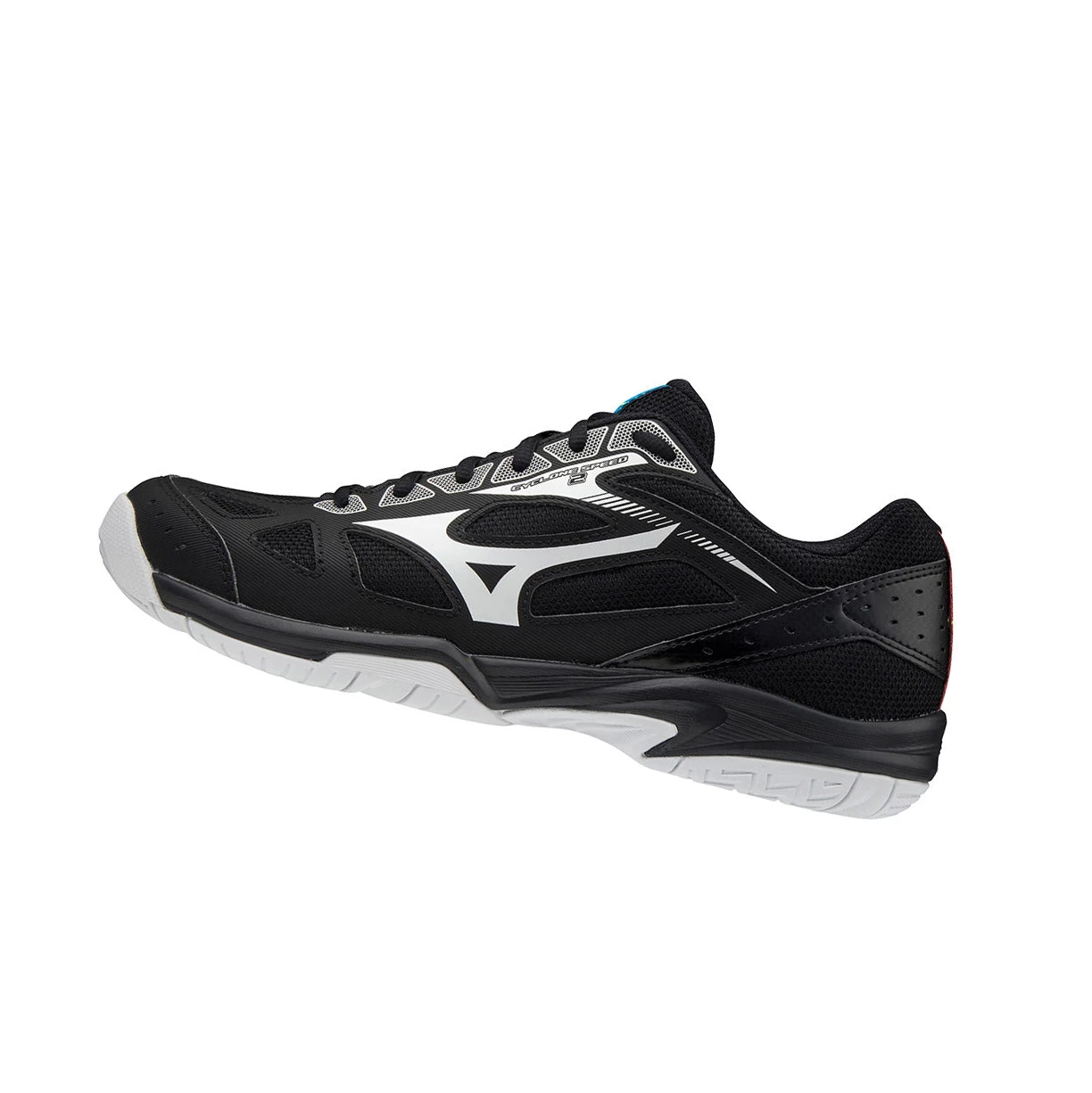 Zapatillas de Voleibol Mizuno Cyclone Speed 2 Hombre Black/White/Blue | 75302-VJPY