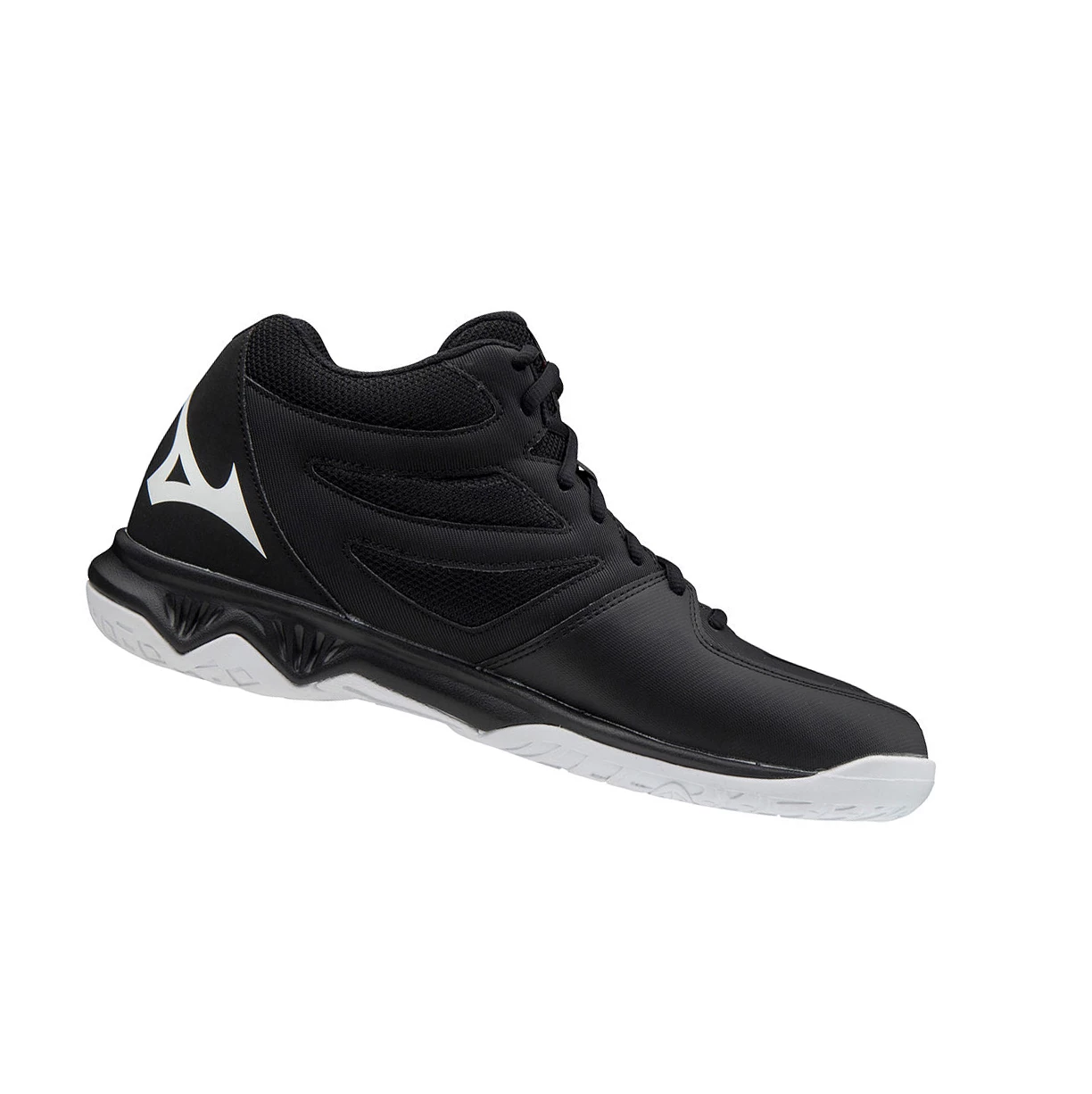 Zapatillas de Voleibol Mizuno Thunder Blade 2 Mid Hombre Black/White | 17863-JTQR