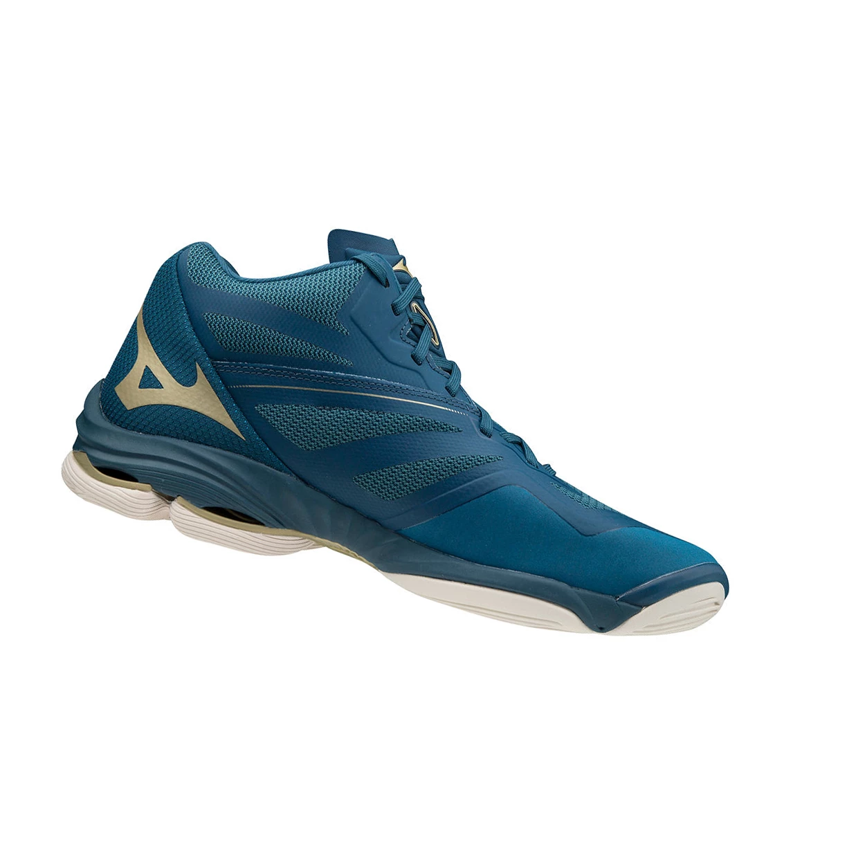 Zapatillas de Voleibol Mizuno Wave Lightning Z6 Mid Hombre Azules | 06714-FKYH