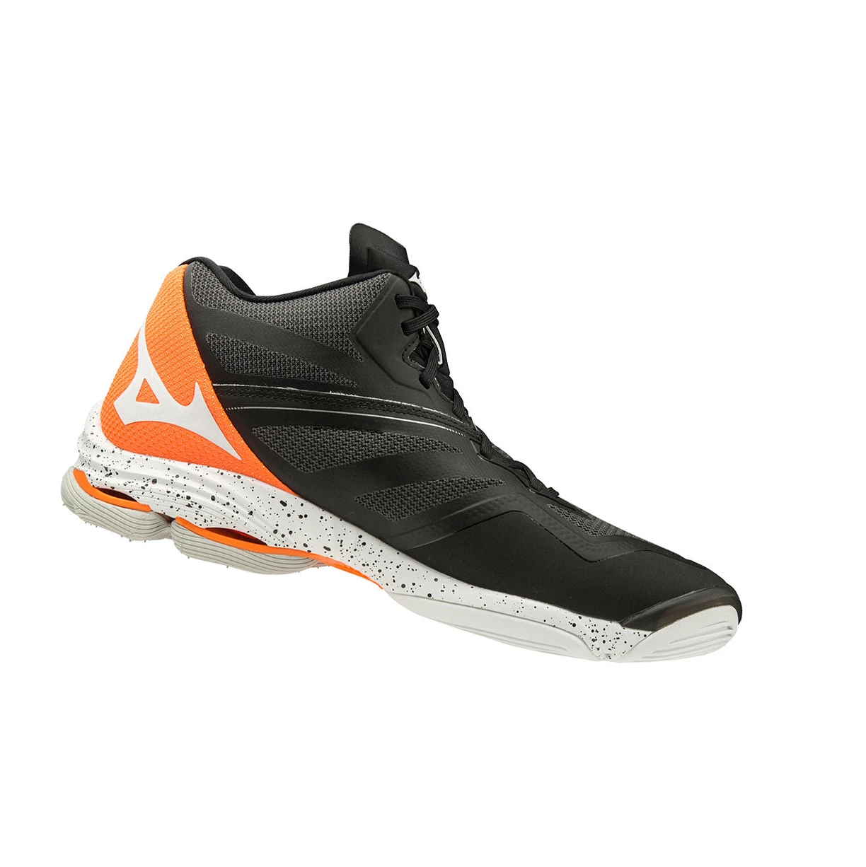 Zapatillas de Voleibol Mizuno Wave Lightning Z6 Mid Hombre Black/White/Orange | 18230-OGMT