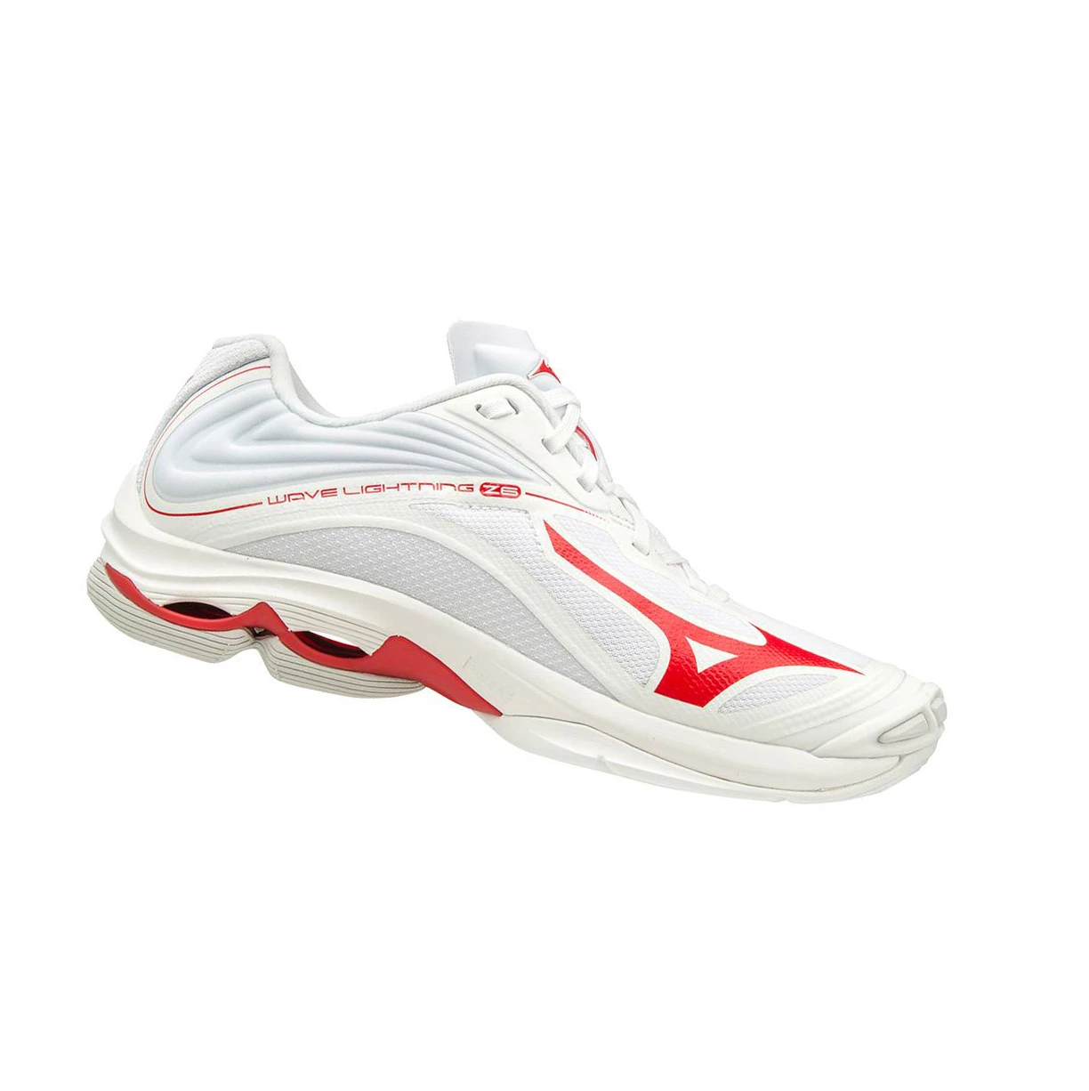 Zapatillas de Voleibol Mizuno Wave Lightning Z6 Mujer White/Red | 18502-MFGH