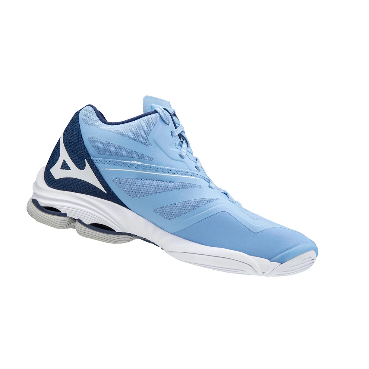 Zapatillas de Voleibol Mizuno Wave Lightning Z6 Mid Mujer Blue/White | 19382-FBQX