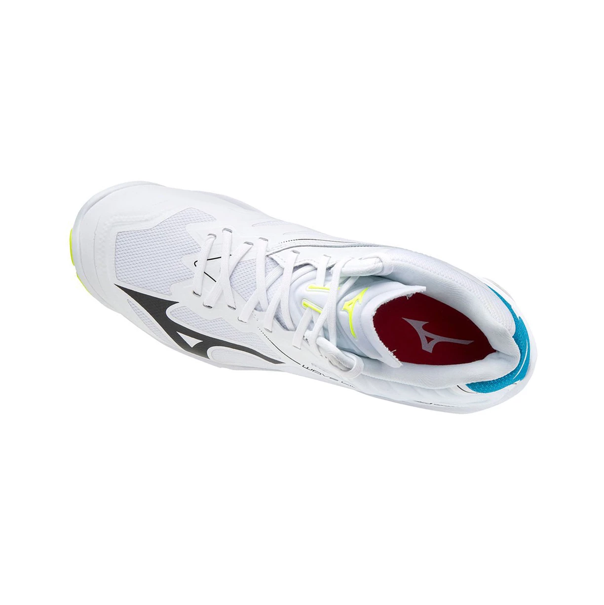 Zapatillas de Voleibol Mizuno Wave Lightning Z6 Mid Mujer White/Black/Blue | 20619-RWGK