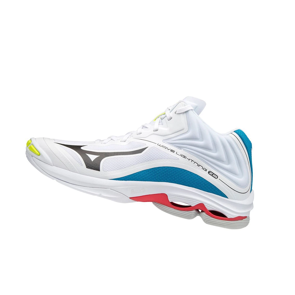 Zapatillas de Voleibol Mizuno Wave Lightning Z6 Mid Mujer White/Black/Blue | 20619-RWGK