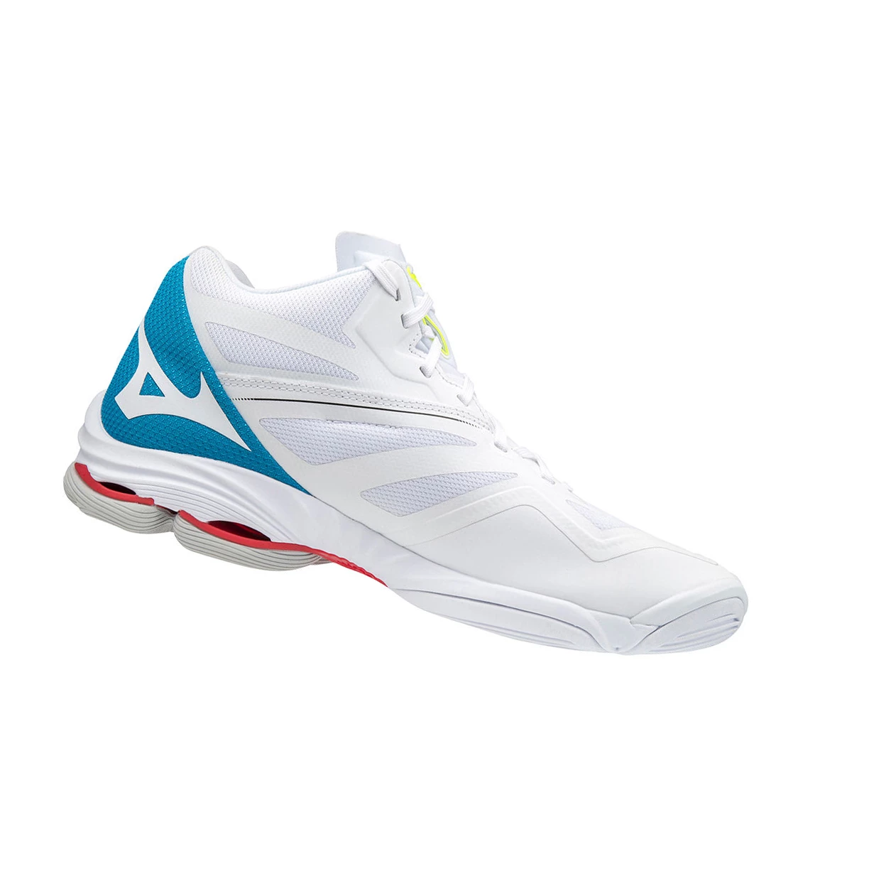 Zapatillas de Voleibol Mizuno Wave Lightning Z6 Mid Hombre White/Black/Blue | 56723-LGSC