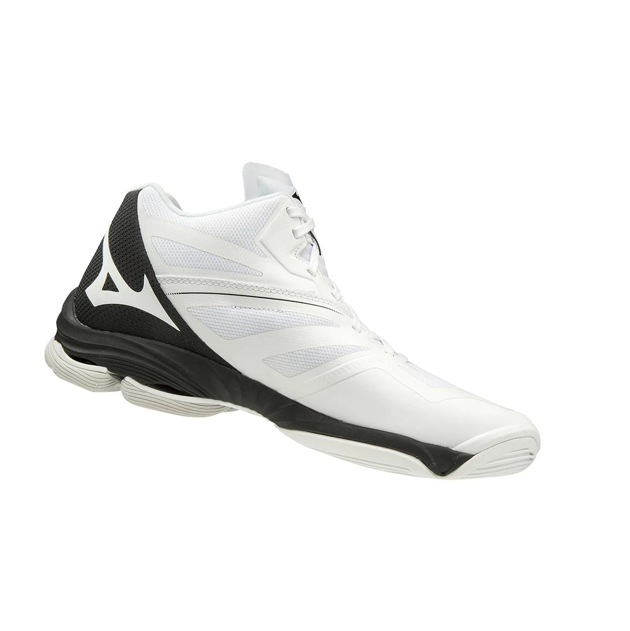 Zapatillas de Voleibol Mizuno Wave Lightning Z6 Mid Hombre White/Black | 73895-DZGI