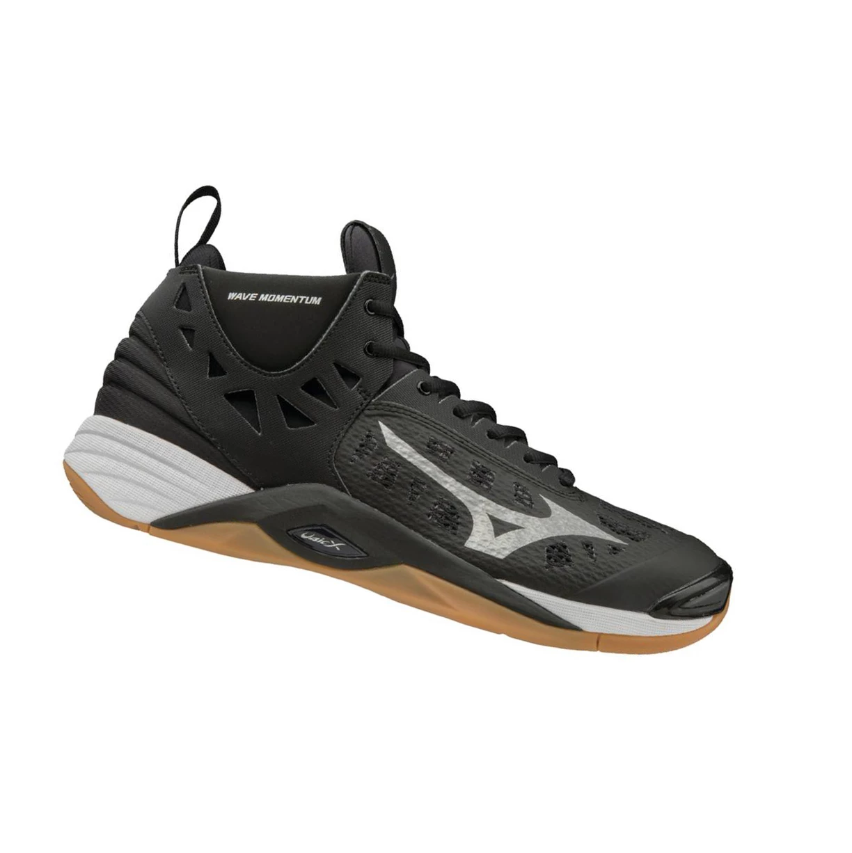 Zapatillas de Voleibol Mizuno Wave Momentum Mid Hombre Black/Silver | 21568-ALSD