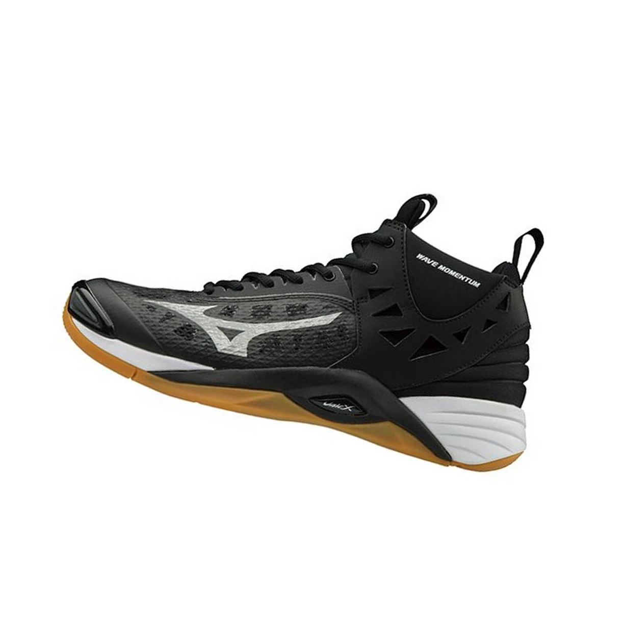 Zapatillas de Voleibol Mizuno Wave Momentum Mid Hombre Black/Silver | 21568-ALSD