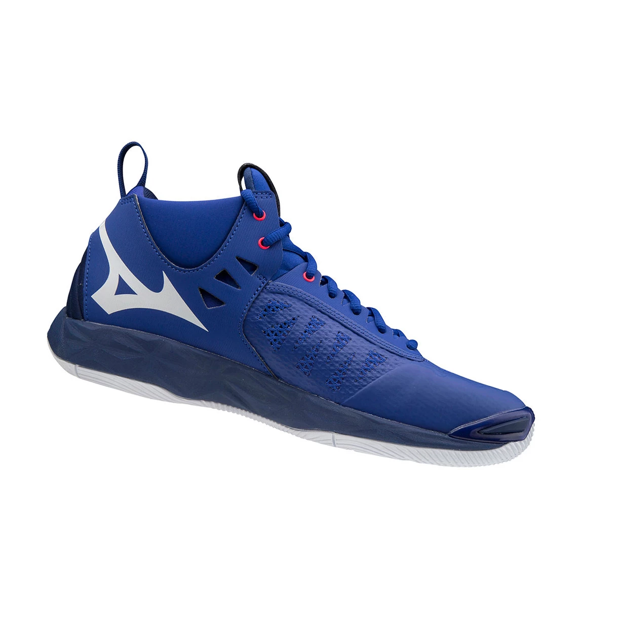 Zapatillas de Voleibol Mizuno Wave Momentum Mid Hombre Blue/White | 26139-OTBF