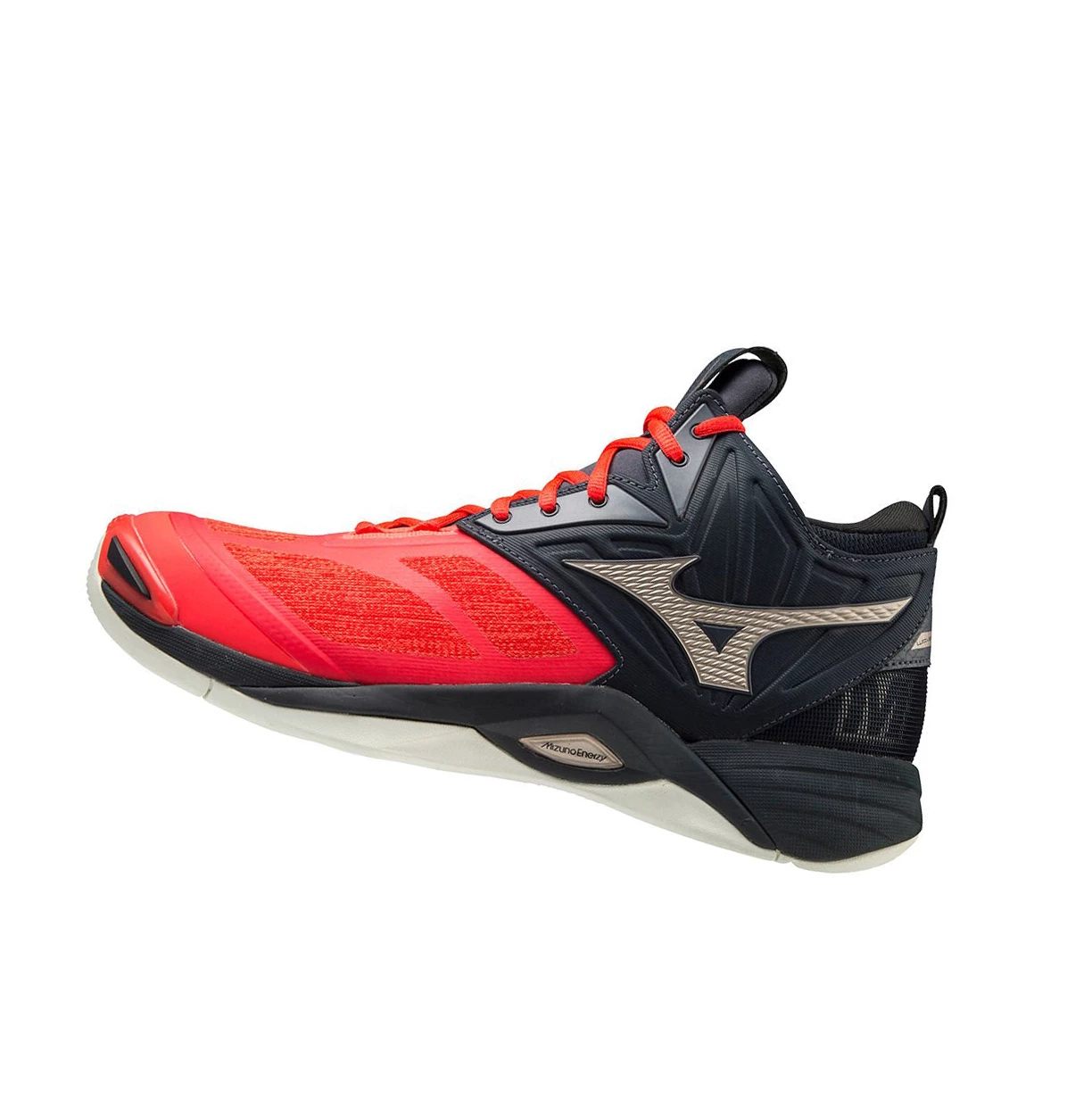 Zapatillas de Voleibol Mizuno Wave Momentum 2 Mid Mujer Red/Gold | 50937-AEZN