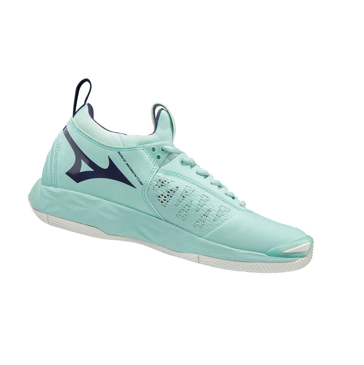 Zapatillas de Voleibol Mizuno Wave Momentum Mujer Azules Blancas | 54971-BOWX